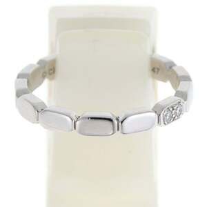 CHANEL Silver Diamond Ring